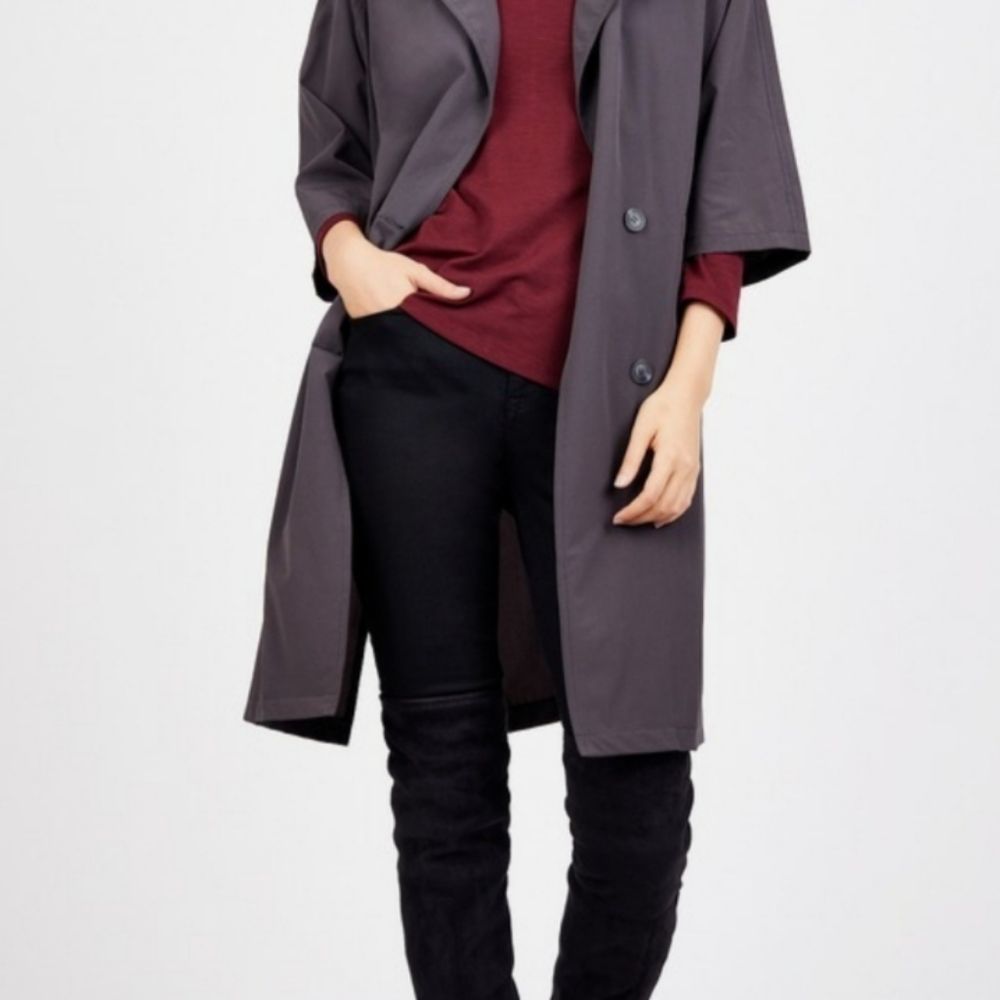 🌟Final price | i.Madeline | Trench Coat | Gray | Medium